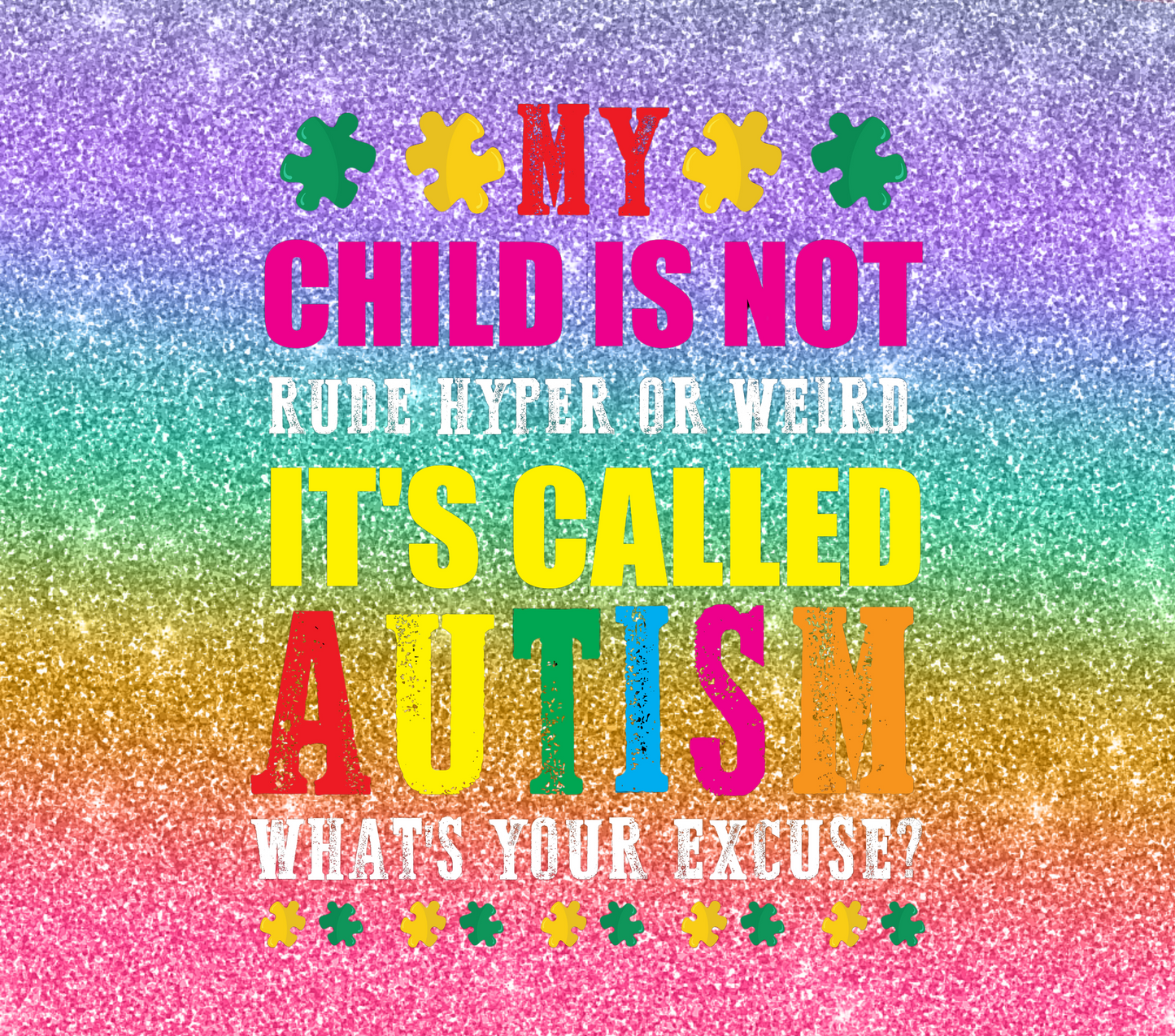 Autism Awsreness 20oz