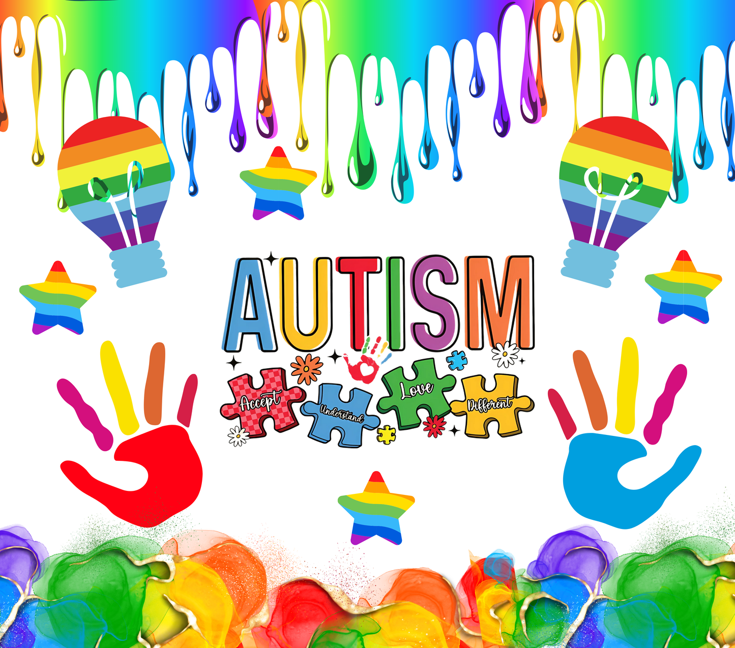 Autism Awsreness 20oz