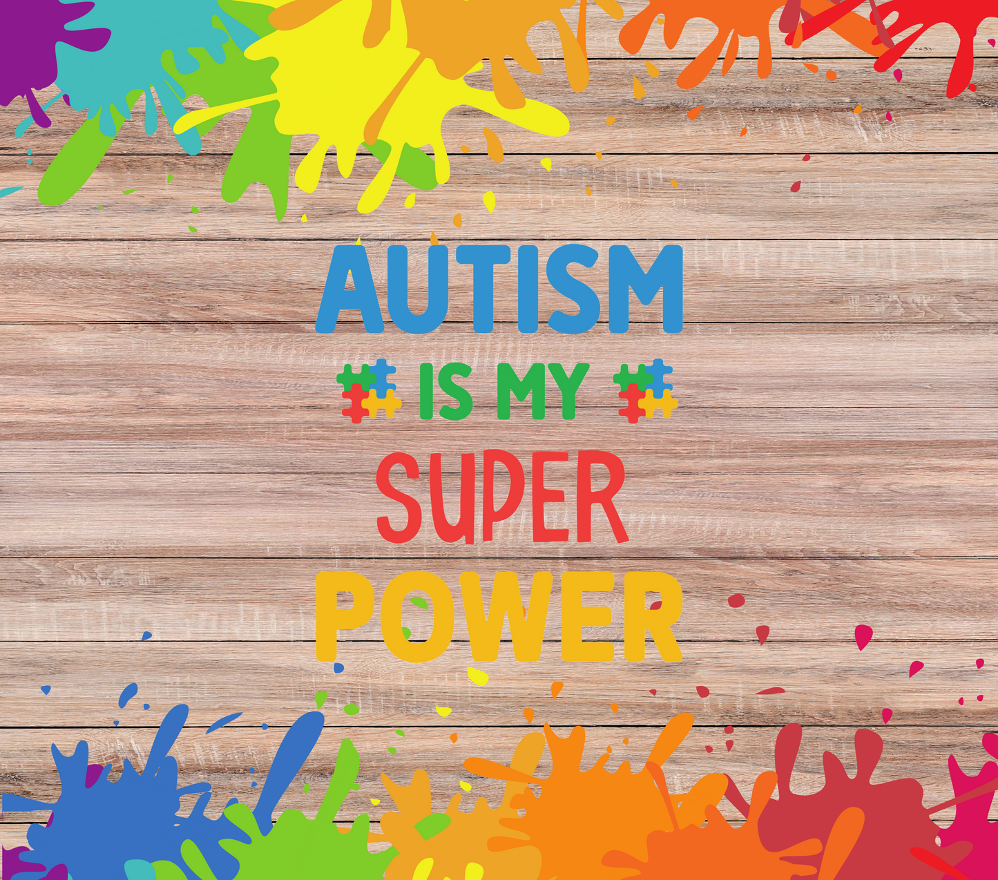 Autism Awsreness 20oz